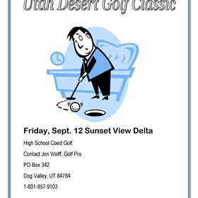 desktop publishing: Golf