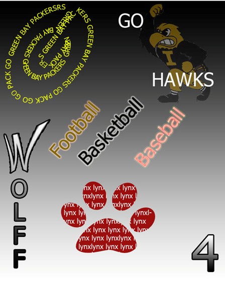 desktop publishing: crazy text photoshop